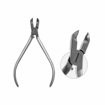 Special Bracket Debonding Pliers, 45 Degrees Angled Cutting Surface, , With Hard Metal Inserts. , 12 cm  (W-092-12) by Dr. Frigz