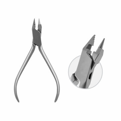 Begg Light Wire Pliers Additional Cutting Device.With Hard Metal Inserts. Wire Thickness: Dia 0.5 mm , Spring Hard , 12.5 cm  (W-103-11) by Dr. Frigz