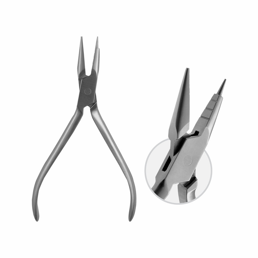 Jarabak Light Wire Pliers Bending The Outer Bows Of A Facebow,Max Wire Thickness: Dia 0.5 mm , Spring Hard , 13 cm  (W-104-13) by Dr. Frigz