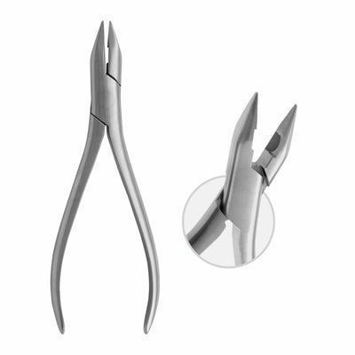 Wire Bending Pliers,With Hard Metal Inserts. Wire Thickness: Dia 0.9 mm , Hard Cuts Up To: Dia 0.7 mm , Hard , 16 cm  (W-114-16)