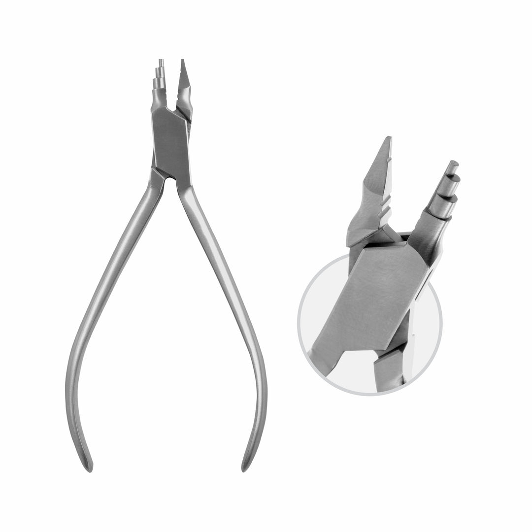 Young Loop Bending Pliers,Universal Pliers For Different Size Loops. Ideal For Labial Bows. Wire Thickness: Dia 0.7 mm , Hard , 13.5 cm  (W-115-13) by Dr. Frigz