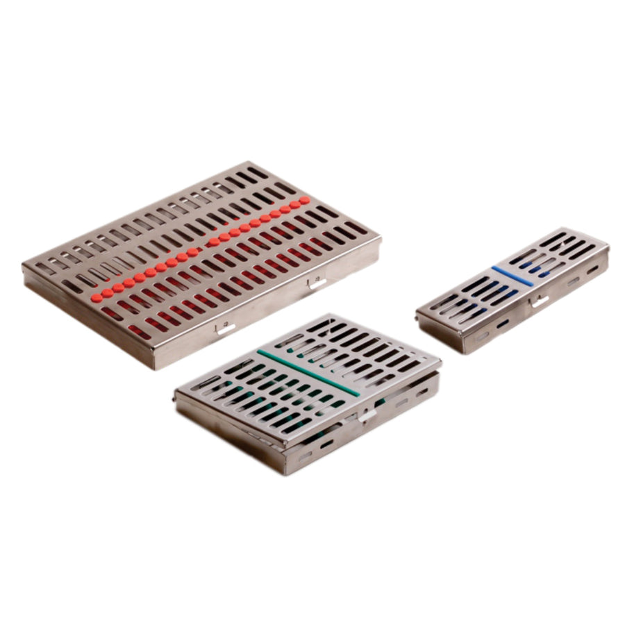 Instruments Cassettes 7 Piece Instruments Tray, Elongated Holes 185 X 90 X 22 mm (Y-016-02) by Dr. Frigz